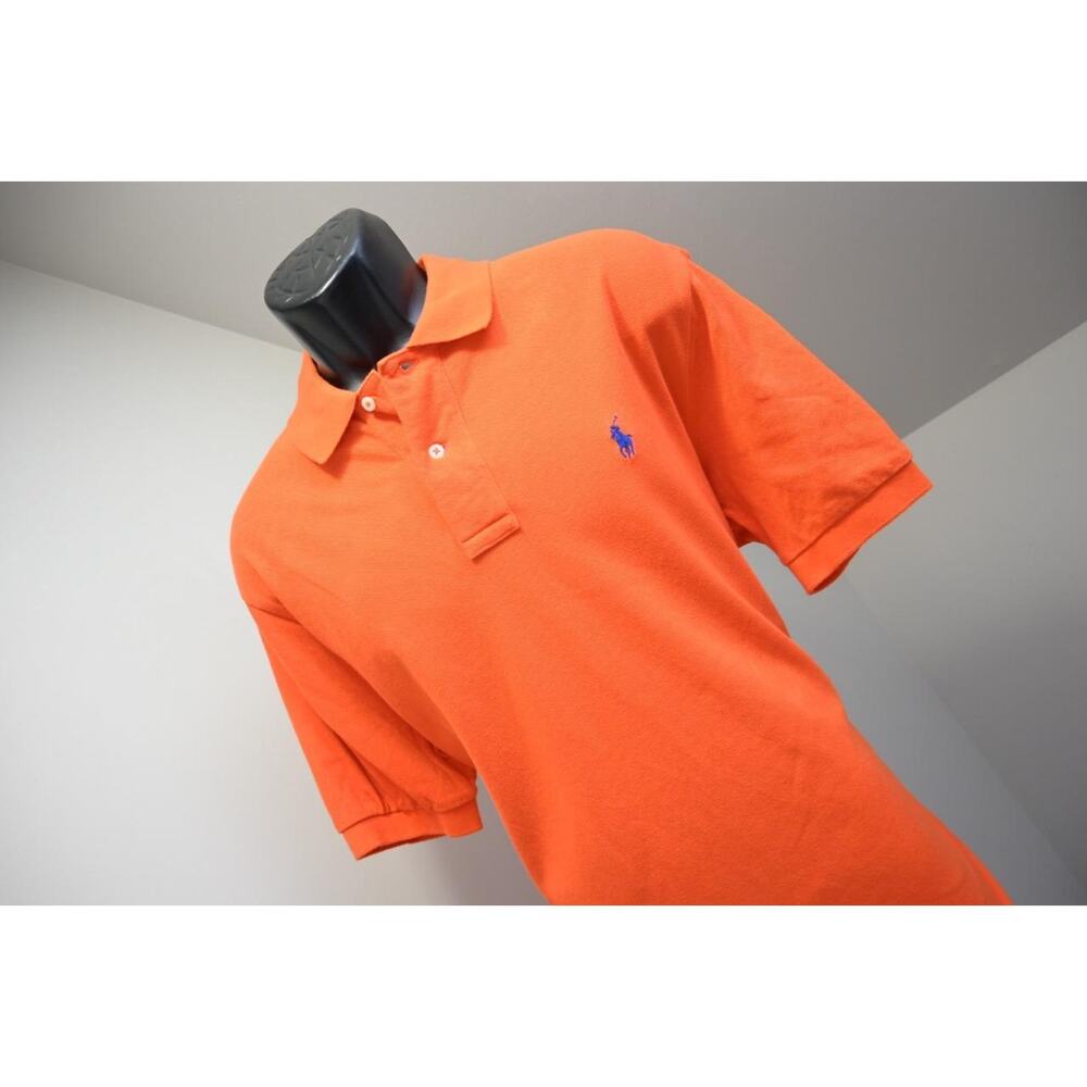 Polo Ralph Lauren Golf Polo Classic Fit Orange Short Sleeve Mens Size Large Long